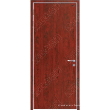 Plain Wood Bedroom Red Door